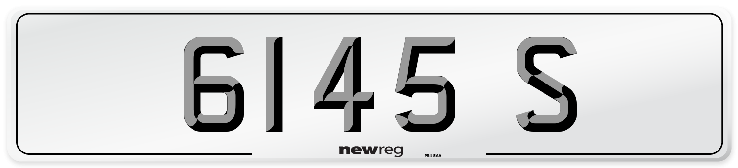 6145 S Number Plate from New Reg